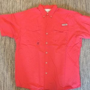 XL Columbia PFG Short Sleeve Button Up